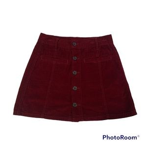 American Eagle corduroy burgundy skirt